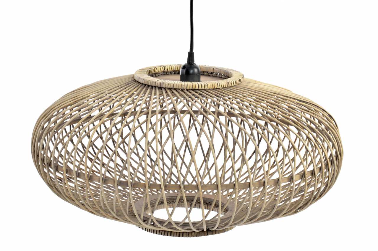 Lampara Techo Bambu 56X56X28 Natural Natural