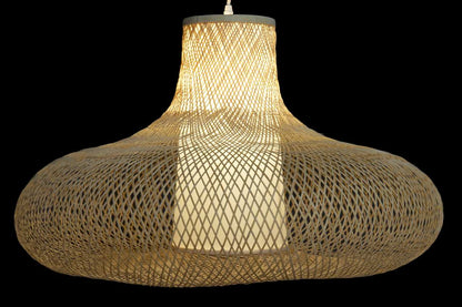 Lampara Techo Bambu 75X75X48 Natural
