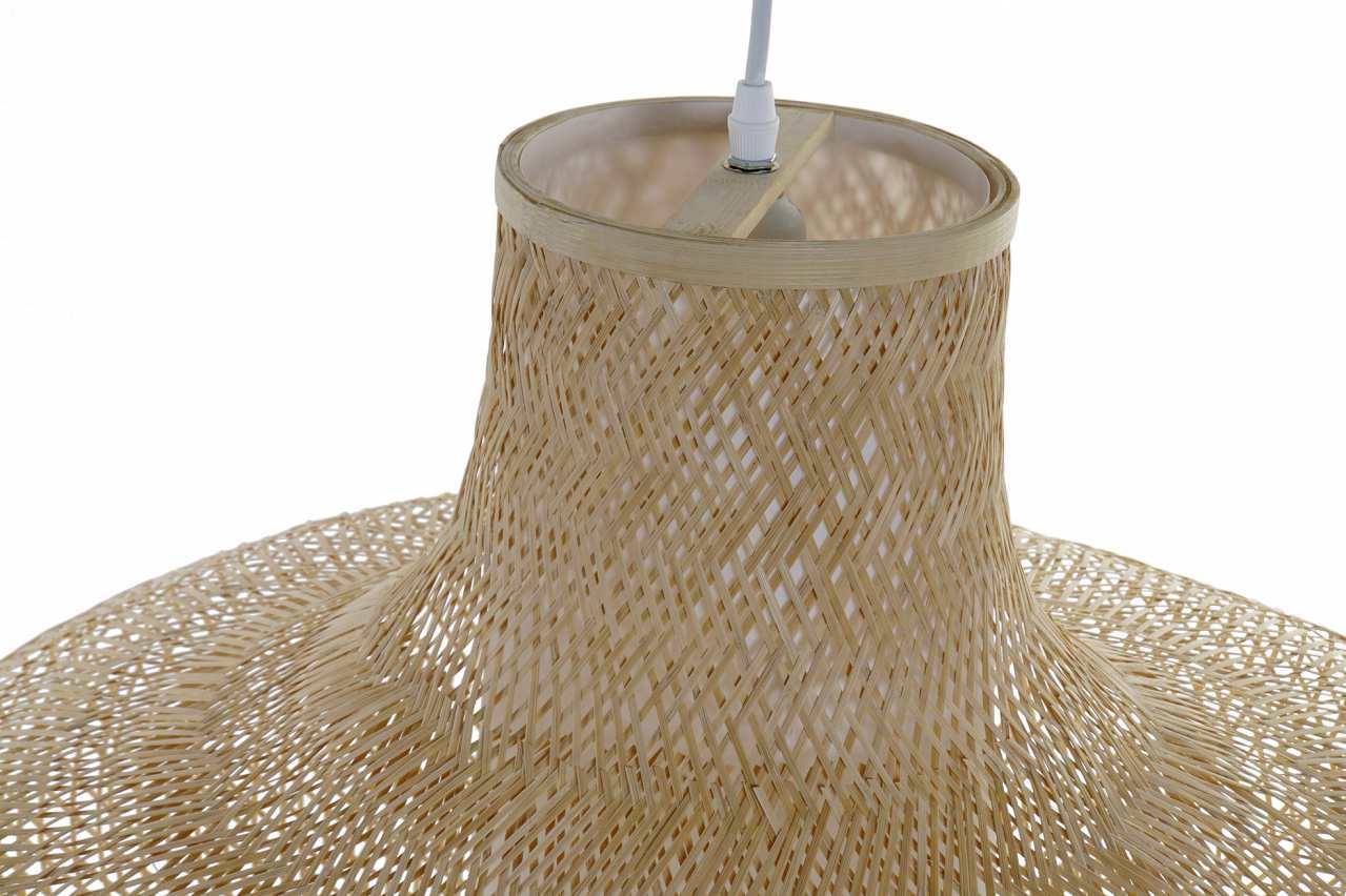 Lampara Techo Bambu 75X75X48 Natural