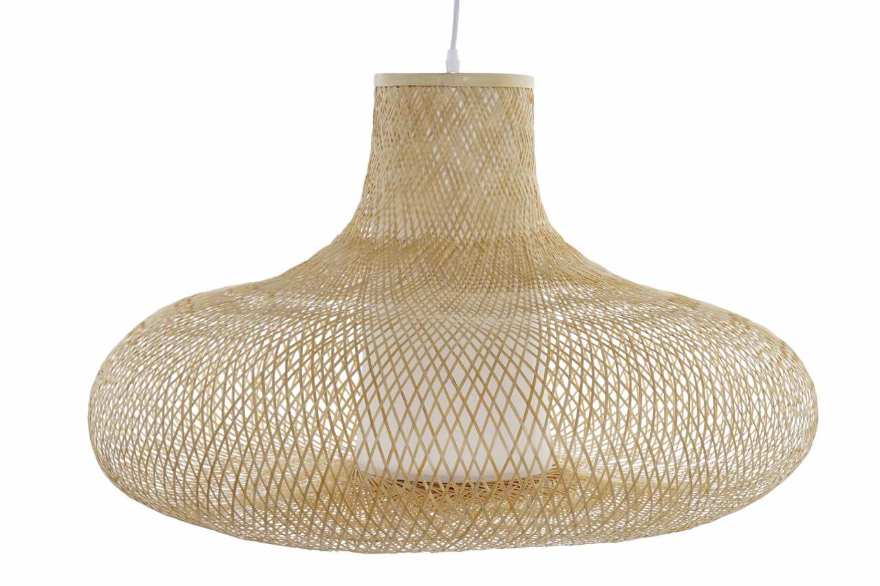 Lampara Techo Bambu 75X75X48 Natural