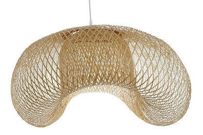 Lampara Techo Bambu 105X60X45 Doble Natural