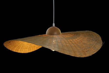 Lampara Techo Bambu 70X70X10 Pamela Natural