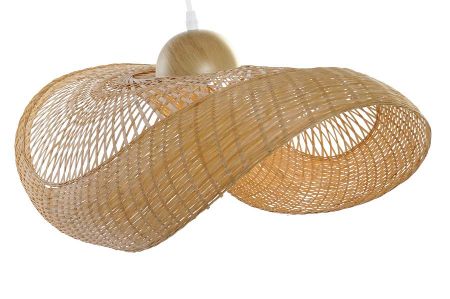 Lampara Techo Bambu 70X34X20 Pamela Natural Marron