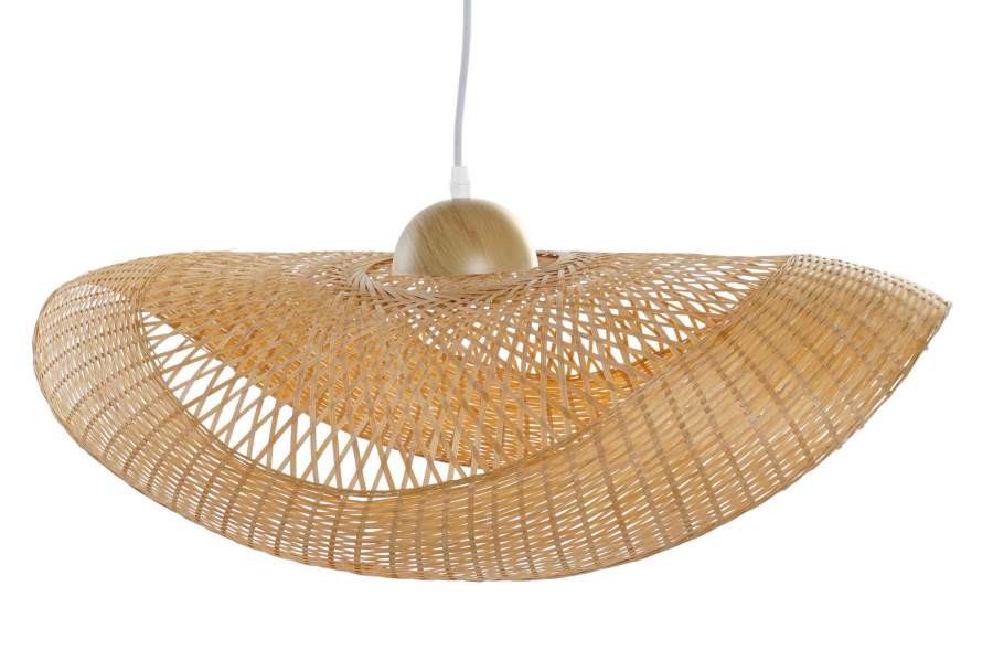 Lampara Techo Bambu 70X34X20 Pamela Natural Marron