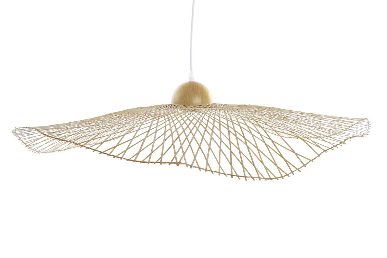 Lampara Techo Bambu 85X85X17 Pamela Natural