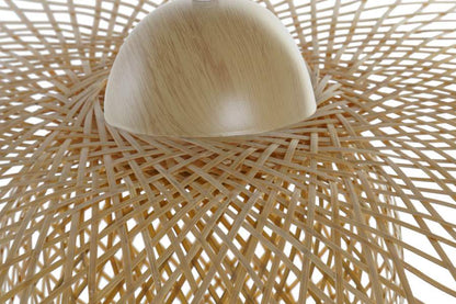 Lampara Techo Bambu 55X55X19 Pamela Natural
