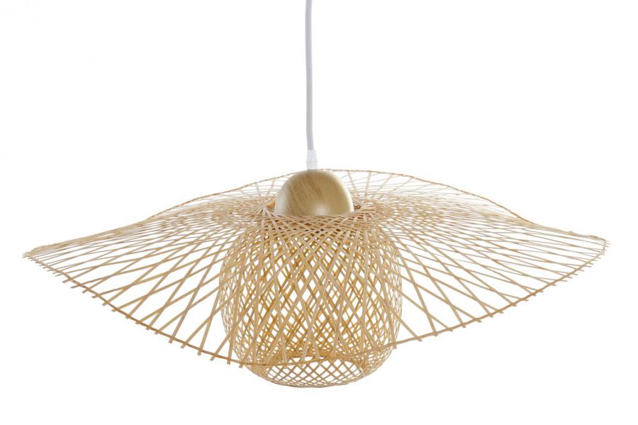 Lampara Techo Bambu 55X55X19 Pamela Natural