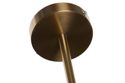 Lampara Techo Metal Cristal 74X52X168 E14 5 Bolas