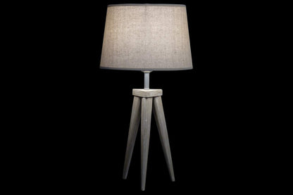 Lampara Sobremesa Pino 30X30X57 Tripode 2 Surt.
