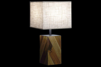 Lampara Sobremesa Abeto Lino 25X25X52 2 Surt.