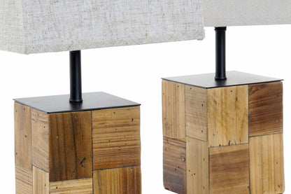 Lampara Sobremesa Abeto Lino 20_5X20_5X40 2 Surt.