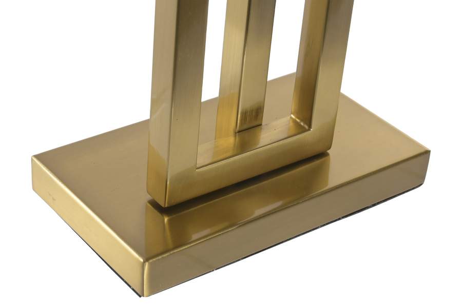 Lampara Sobremesa Metal 38X23X78 Dorado