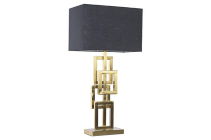 Lampara Sobremesa Metal 38X23X78 Dorado