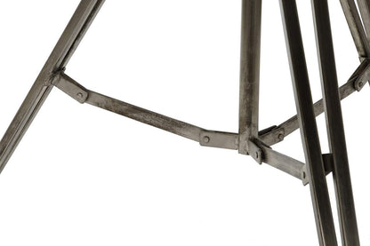 Lampara Pie Metal 74X61X182 Foco Plateado