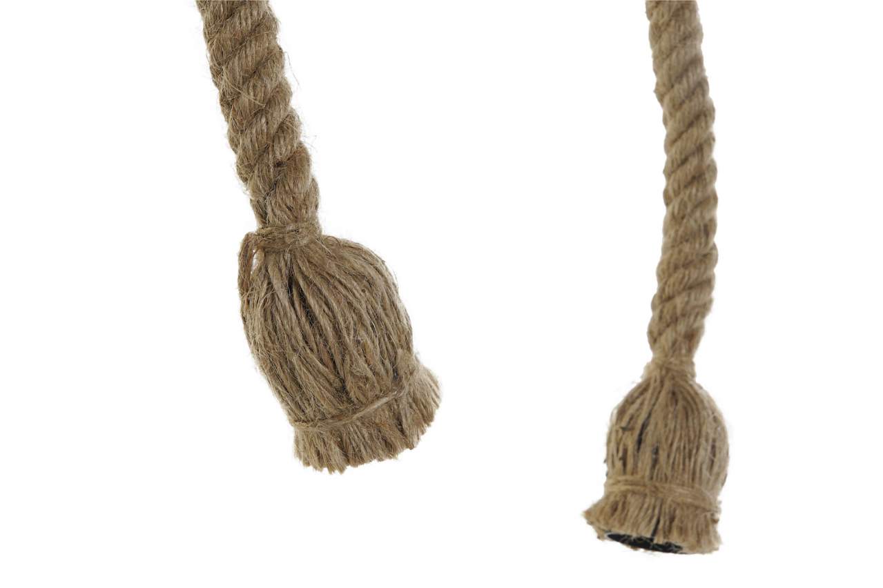 Lampara Techo Bambu Cuerda 51X15X15 2 Bombillas