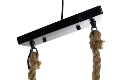 Lampara Techo Bambu Cuerda 51X15X15 2 Bombillas
