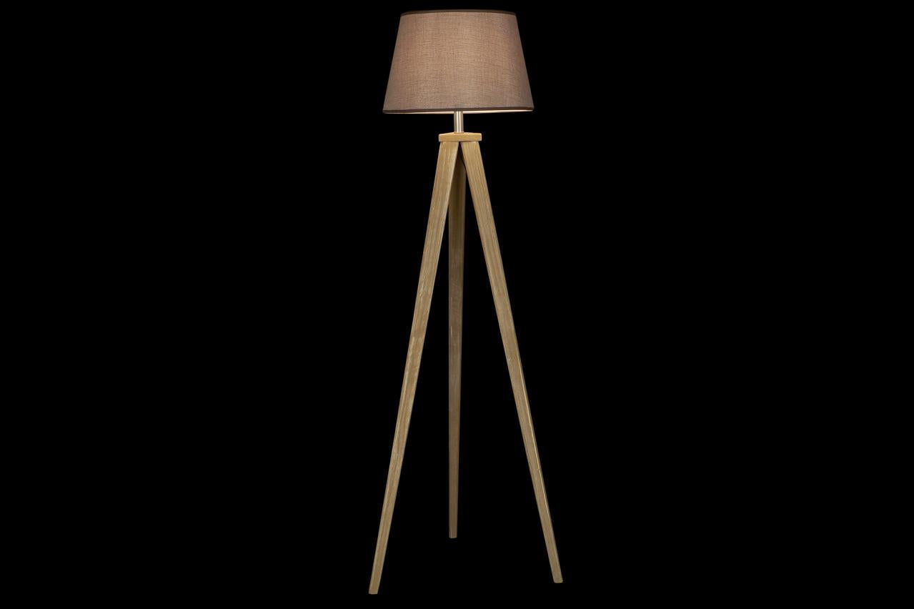 Lampara Pie Pino Lino 40X40X154 Hoja 2 Surt.