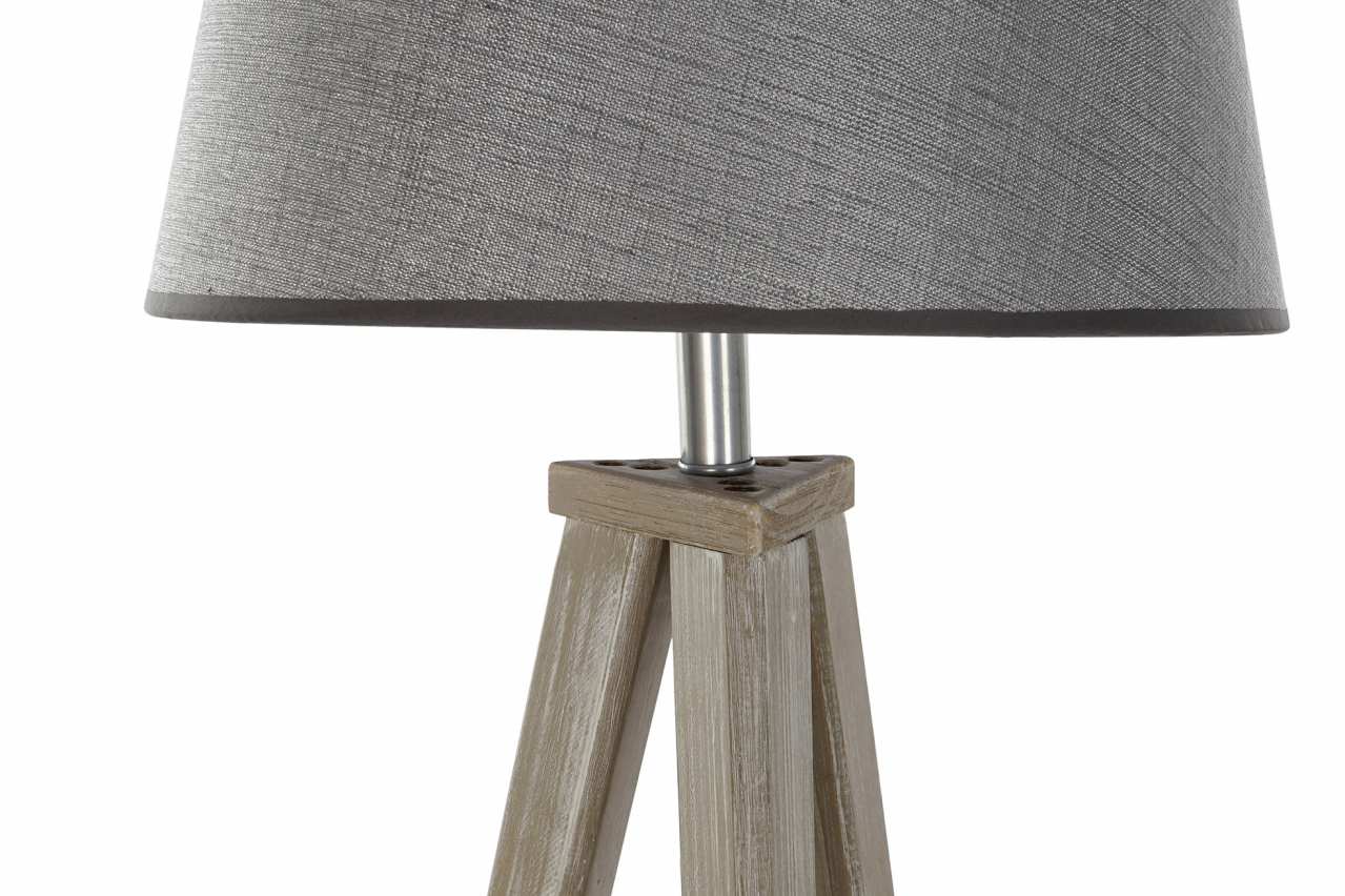 Lampara Pie Pino Lino 40X40X154 Hoja 2 Surt.