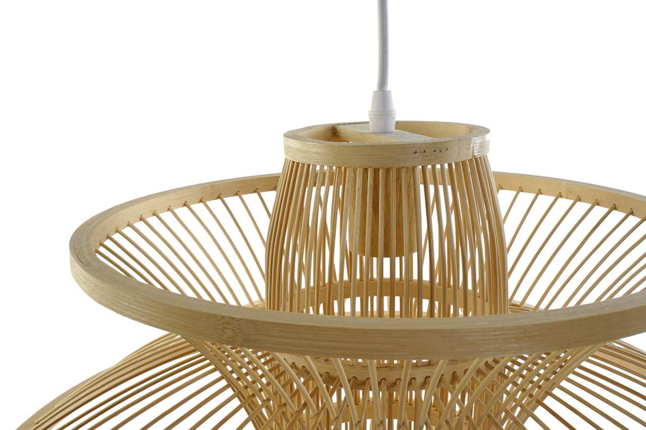 Lampara Techo Bambu 50X50X37 Natural