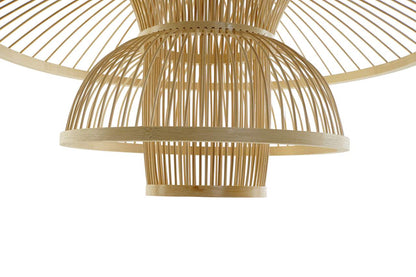 Lampara Techo Bambu 50X50X37 Natural