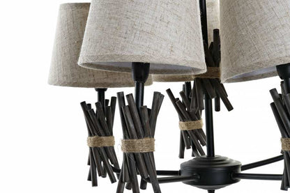 Lampara Techo Metal Poliester 55X55X100 Gris