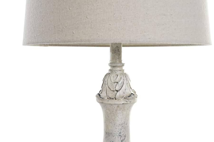 Lampara Sobremesa Resina 38X38X73 Desgastado