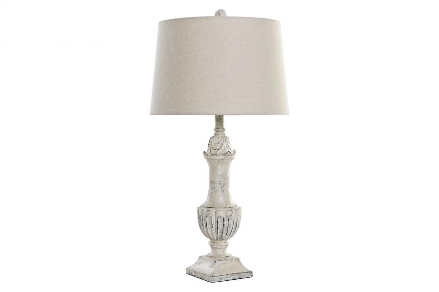 Lampara Sobremesa Resina 38X38X73 Desgastado