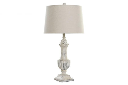 Lampara Sobremesa Resina 38X38X73 Desgastado