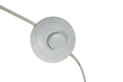Lampara Pie Madera Poliester 50X50X150 Blanco