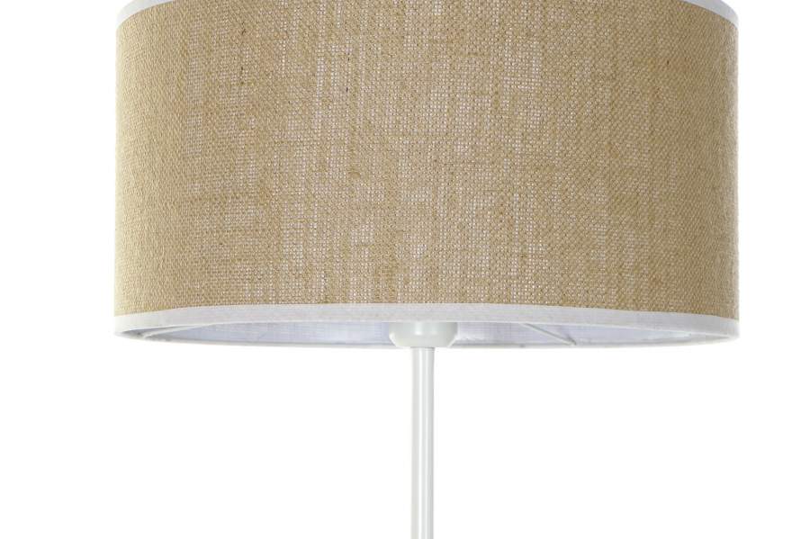 Lampara Pie Metal Poliester 40X40X158 Natural