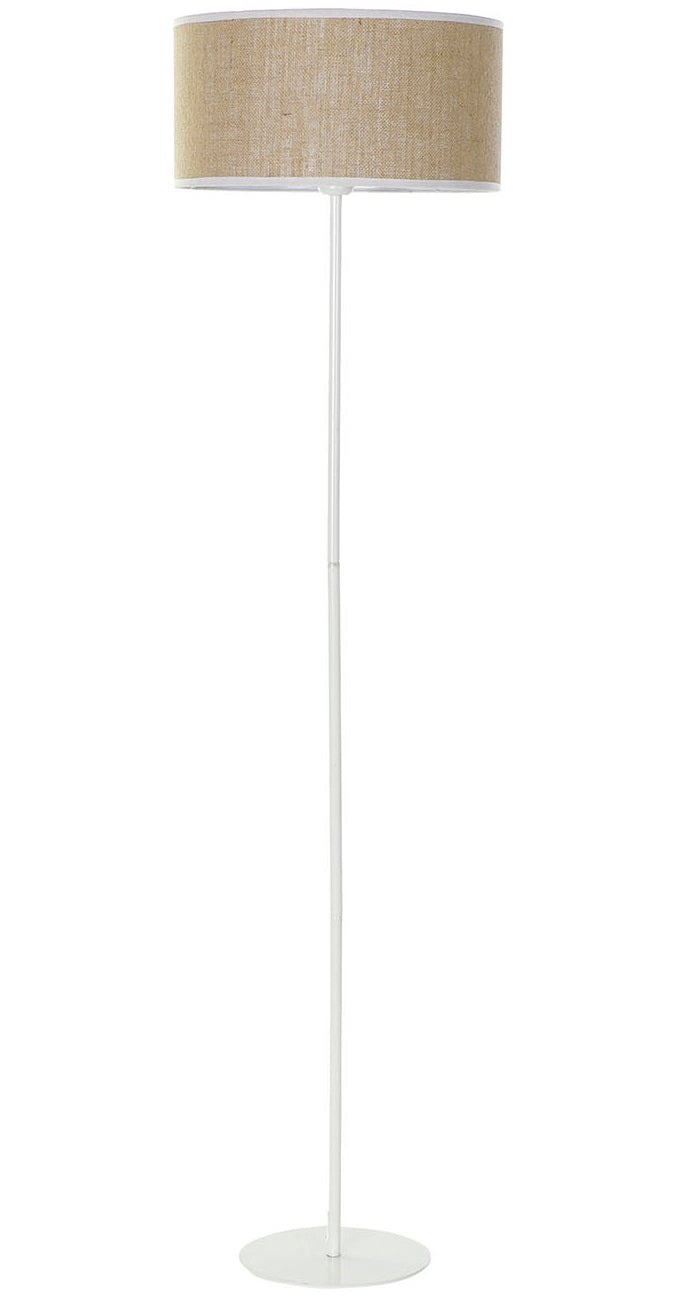 Lampara Pie Metal Poliester 40X40X158 Natural