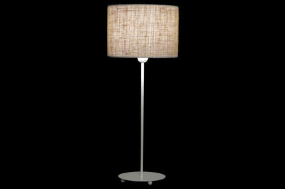 Lampara Sobremesa Metal Poliester 25X25X63 Blanco