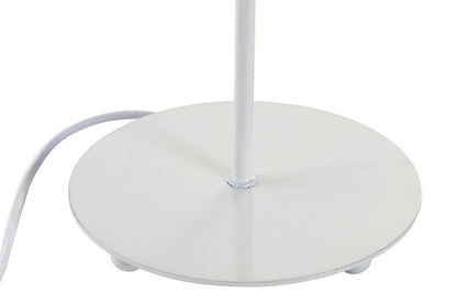 Lampara Sobremesa Metal Poliester 25X25X63 Blanco