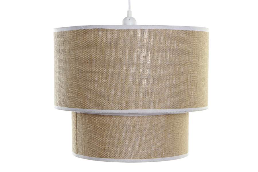 Lampara Techo Poliester 40X40X32 Natural Marron
