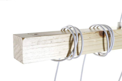 Lampara Techo Madera Metal 100X7X160 2 Surt.
