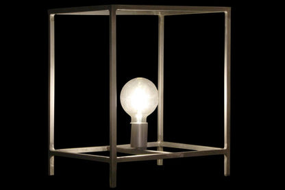 Lampara Sobremesa Metal 33X33X40 Gris Oscuro