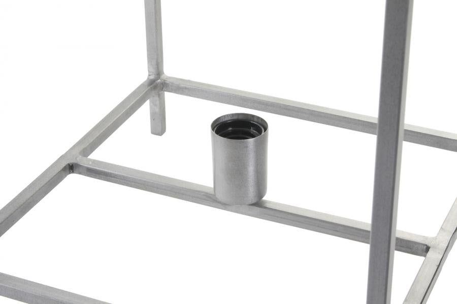 Lampara Sobremesa Metal 33X33X40 Gris Oscuro