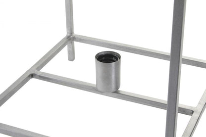Lampara Sobremesa Metal 33X33X40 Gris Oscuro
