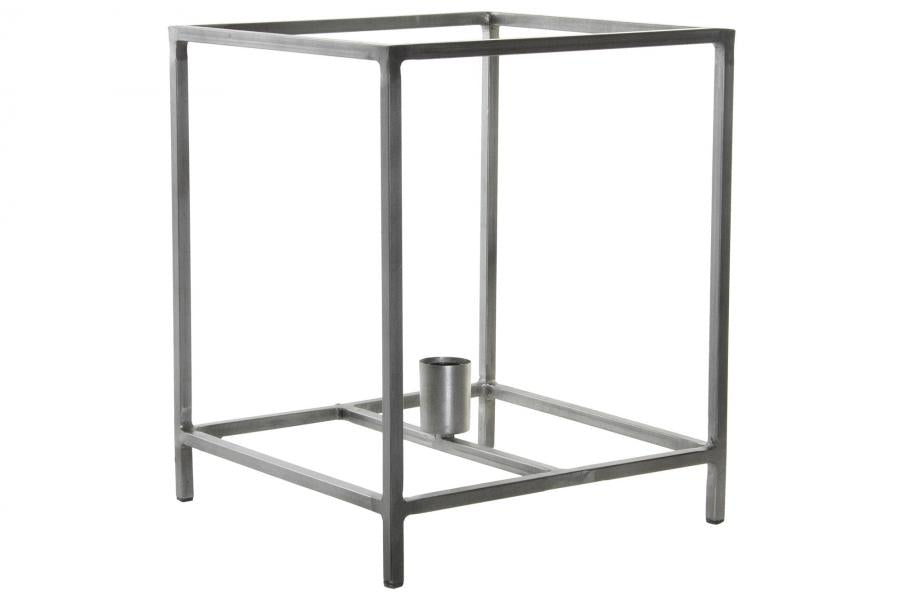 Lampara Sobremesa Metal 33X33X40 Gris Oscuro