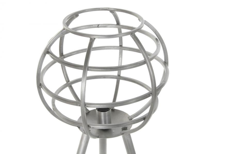 Lampara Sobremesa Metal 50X50X98 Gris Oscuro