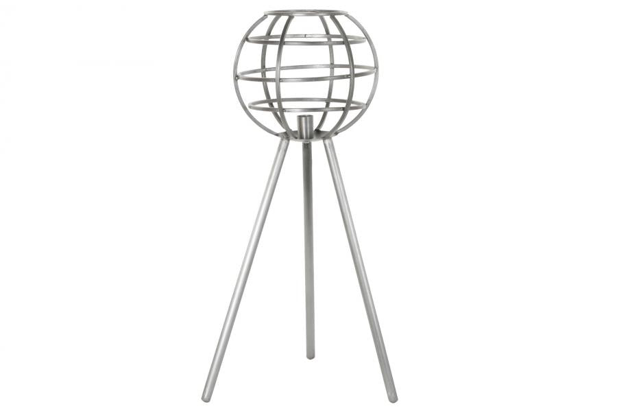 Lampara Sobremesa Metal 50X50X98 Gris Oscuro