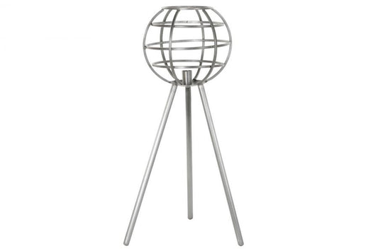 Lampara Sobremesa Metal 50X50X98 Gris Oscuro