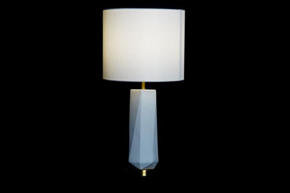 Lampara Sobremesa Ceramica Metal 33X33X62 Blanco