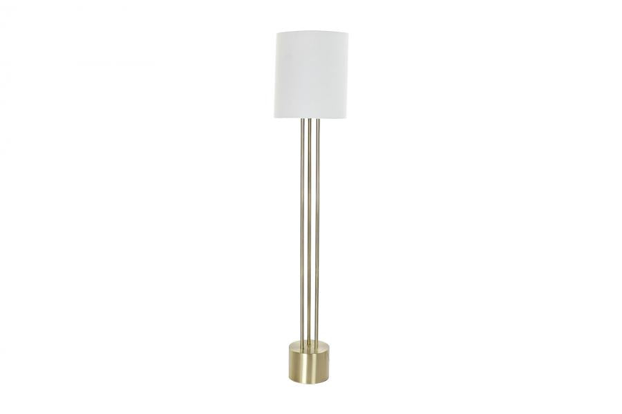 Lampara Pie Metal Lino 33X33X165 Dorado