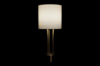 Lampara Sobremesa Metal Lino 28X28X67 Dorado
