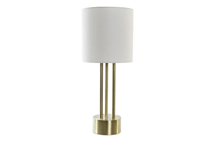 Lampara Sobremesa Metal Lino 28X28X67 Dorado