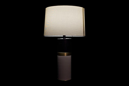 Lampara Sobremesa Metal 38X38X65 Blanco