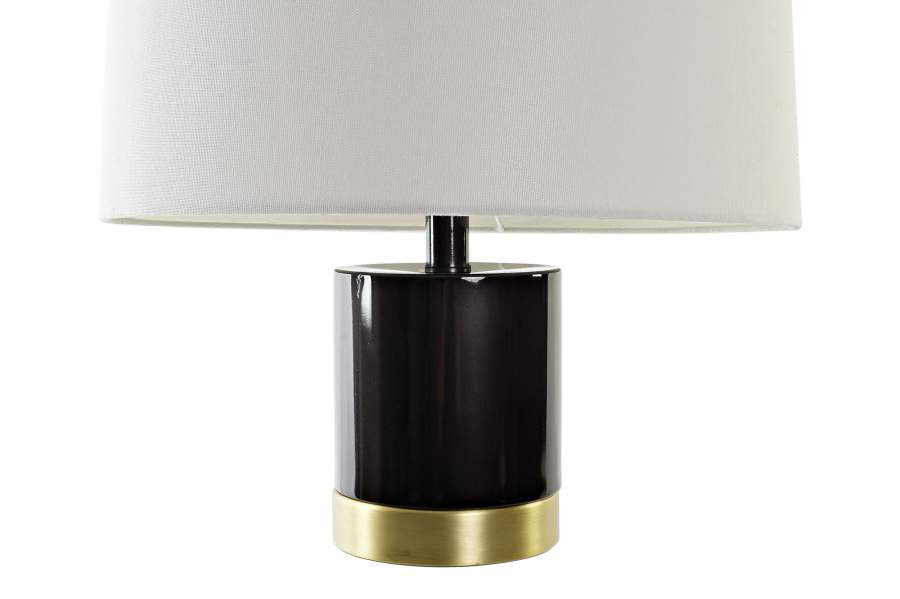 Lampara Sobremesa Metal 38X38X65 Blanco