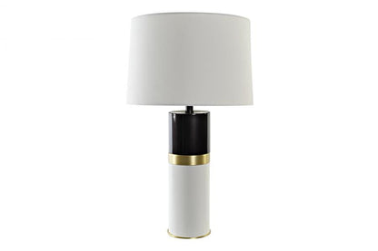 Lampara Sobremesa Metal 38X38X65 Blanco