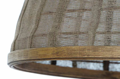 Lampara Techo Algodon Ratan 48X48X21_5 Natural